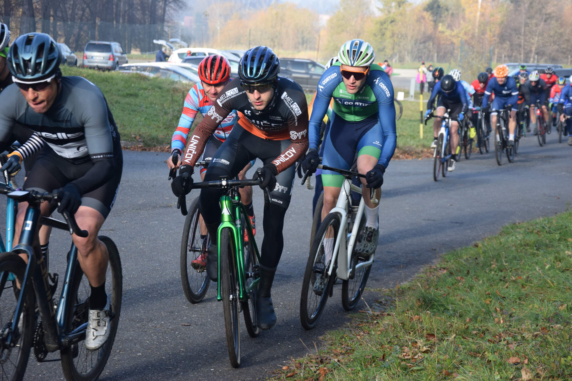 V hlavním závodě bylo nejvíce cyklistů