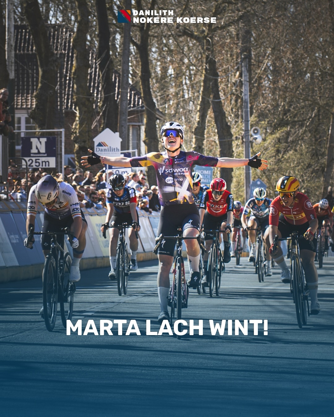 Marta Lach vyhrává v Nokere-Koerse
