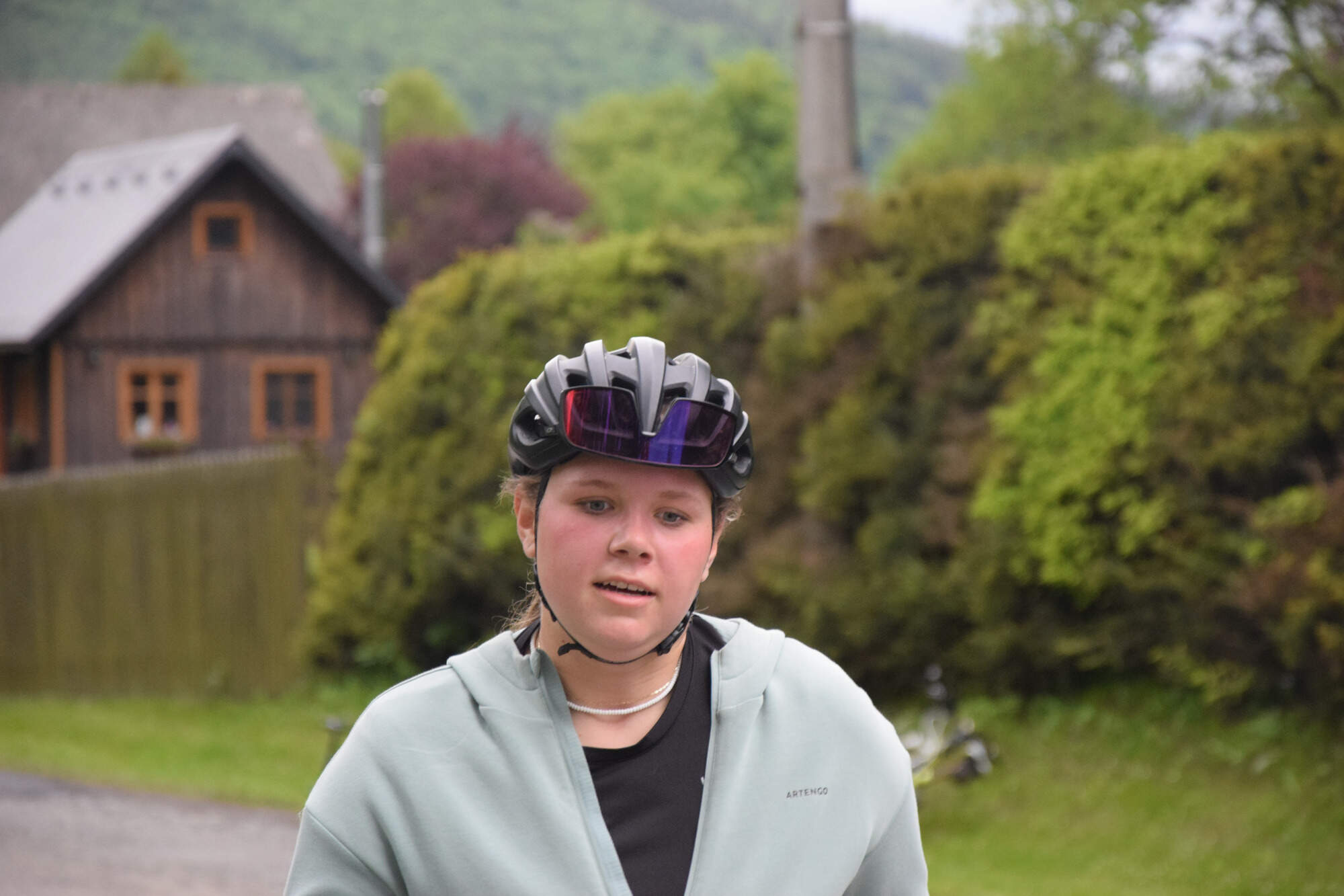 T Majda Míčková lepší jízdou na kole