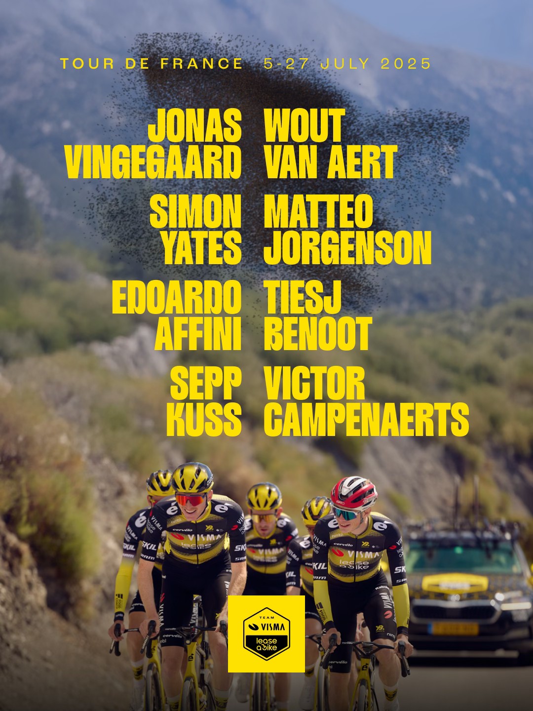 Sestava na Tour pro Jonase Vingegarda