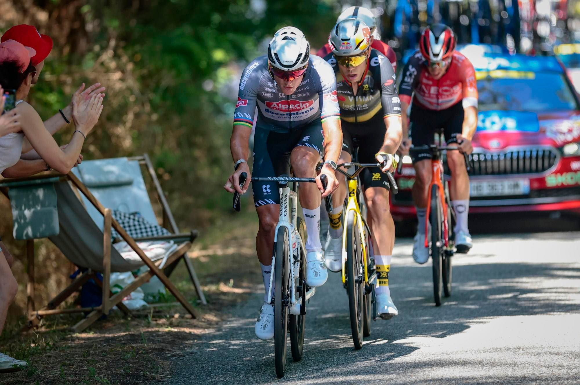 Mathieu a Wout jako na crosech