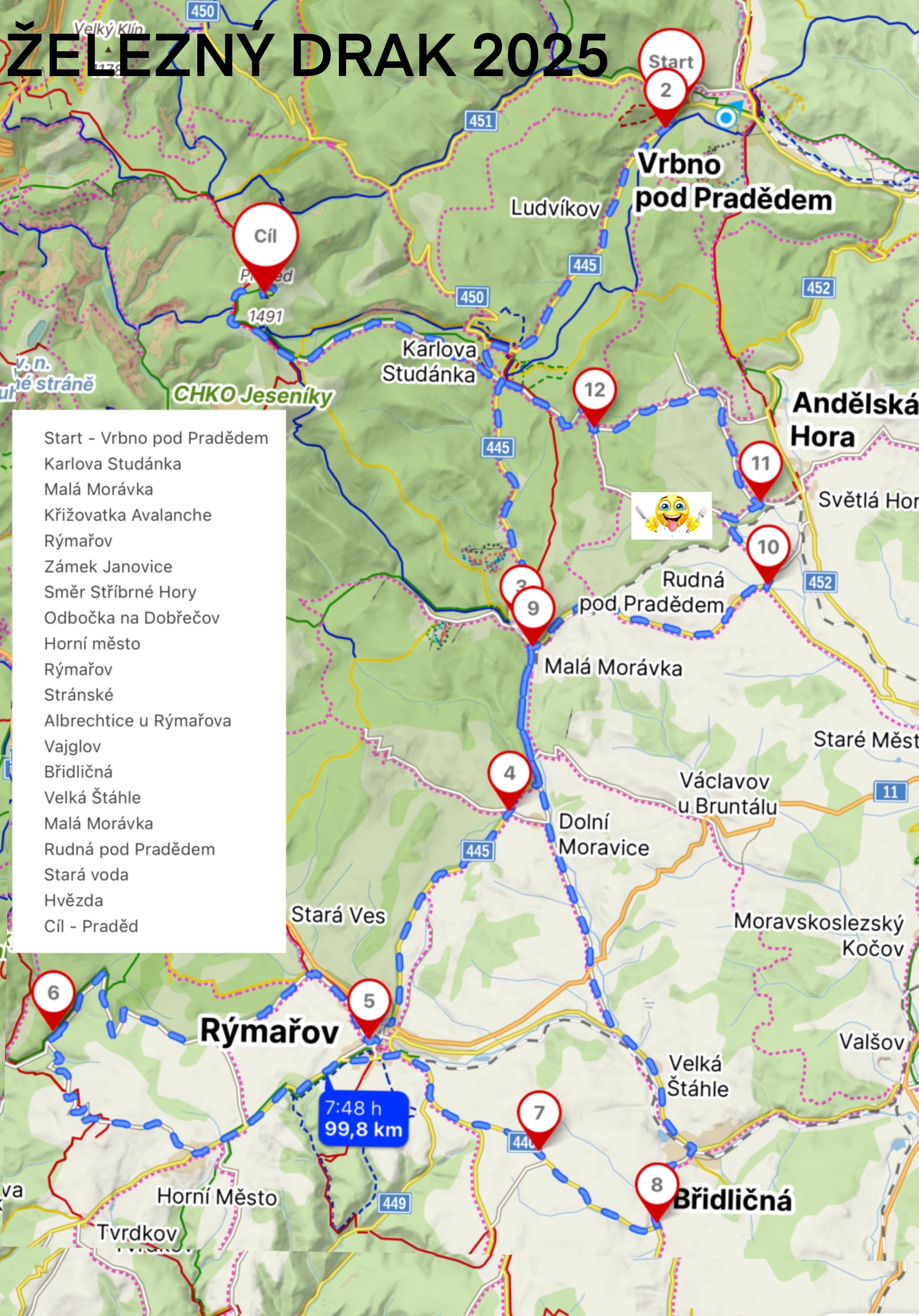 R Kudy se mělo jet, je na mapě a tím je 33.ročník uzavřen