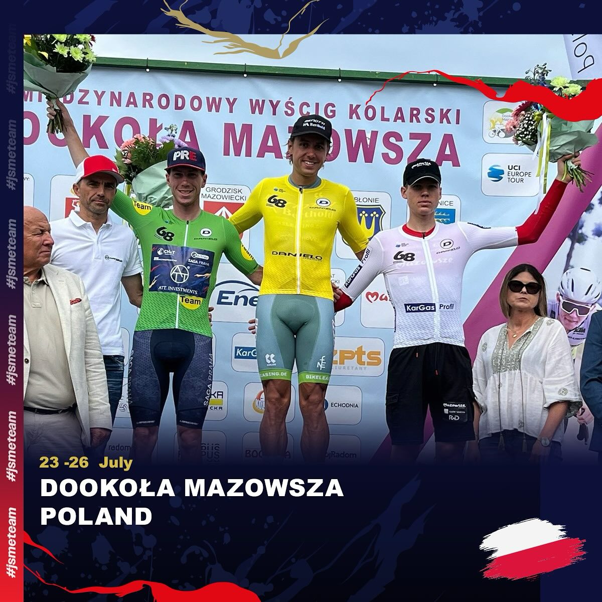 V Mazovsku Šimon Vaníček v zeleném, spurtérském