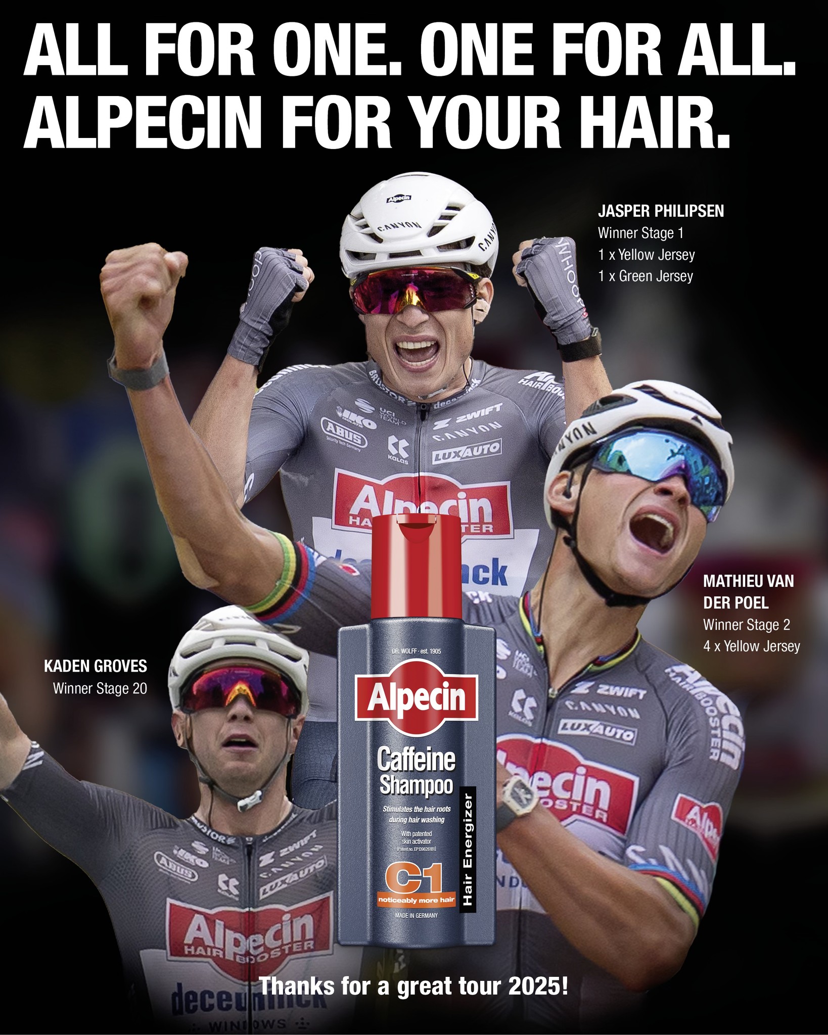 Tři etapy pro Alpecin