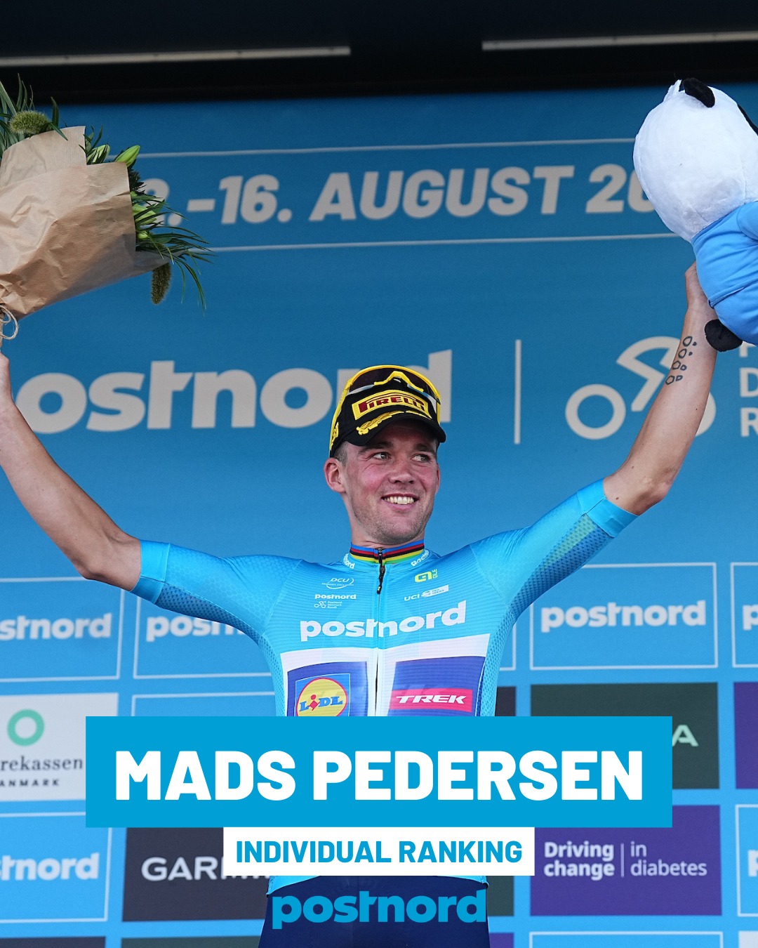 V Dánsku Mads Pedersen po 60km sólu