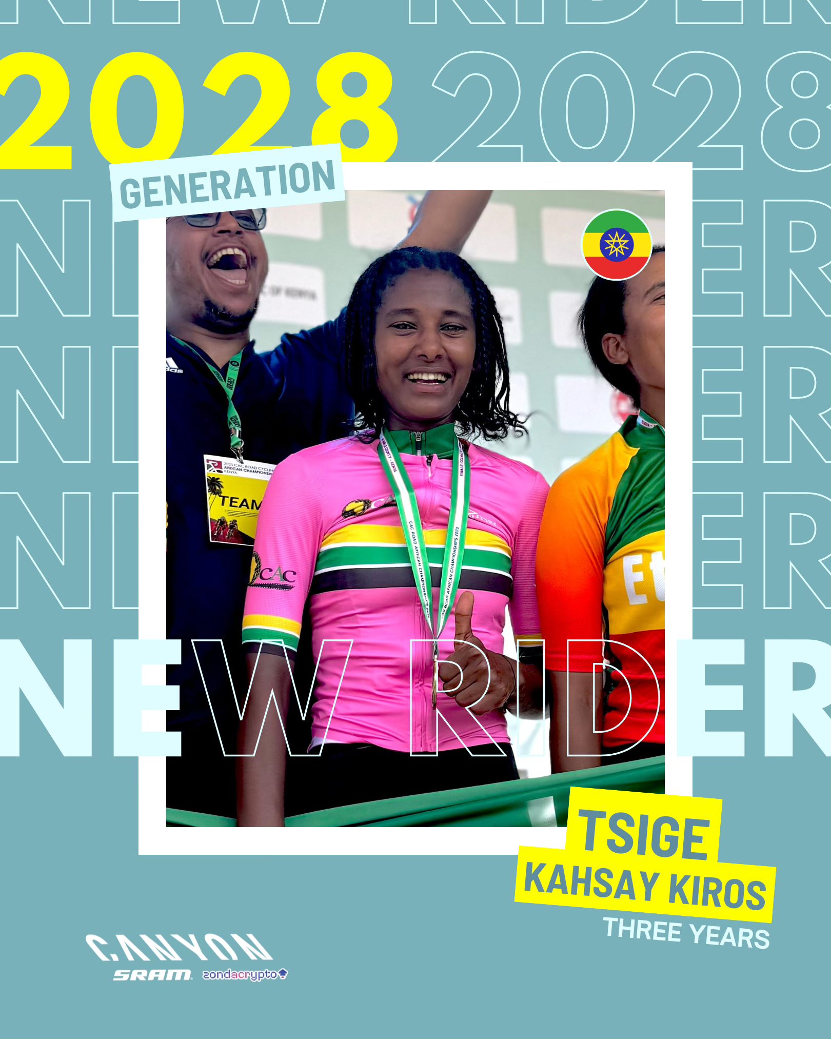 Osmnáctiletý ethiopský zázrak mezi Canyonky SRAM