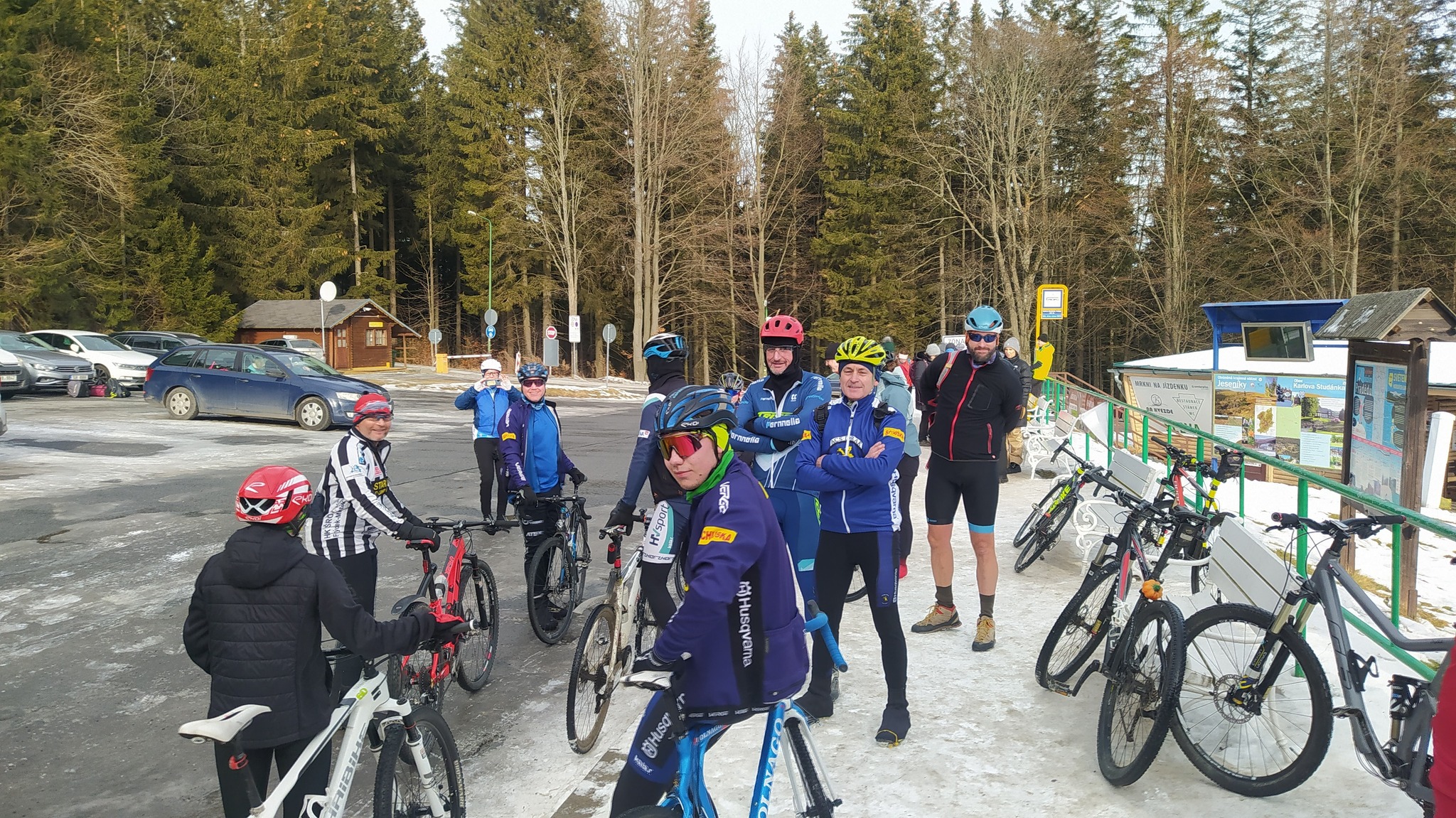 Na Hvězdě před výjezdem k Pradědu